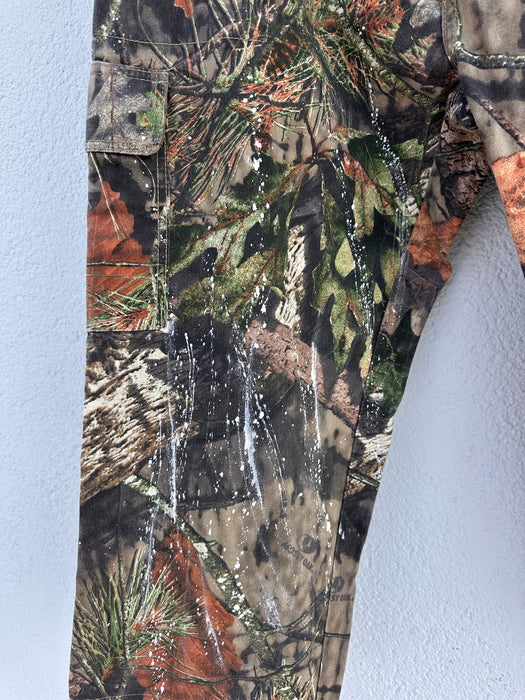 Reworked realtree broek met verfspetters