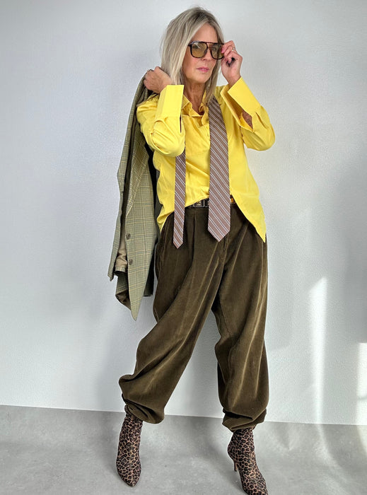 Knalgele blouse