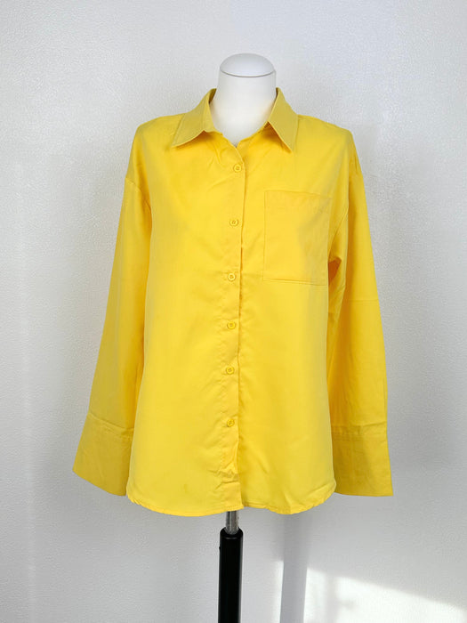 Knalgele blouse