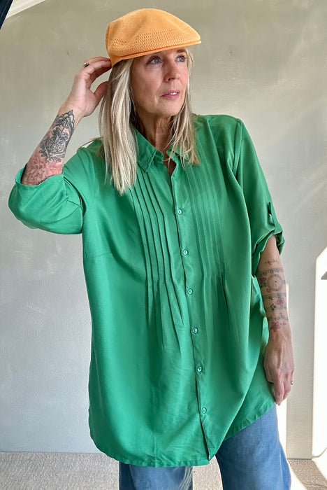 Groene oversized blouse