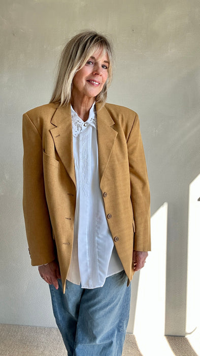 Witte oversized damesblouse