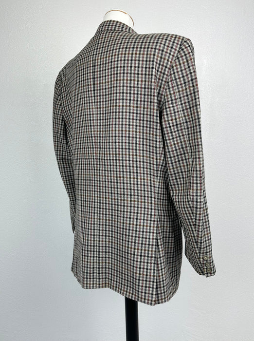 Grijs geruite blazer