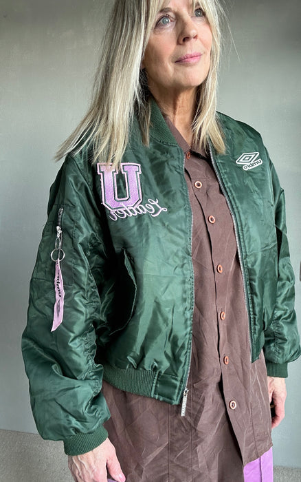 Groen bomber jack van Umbro