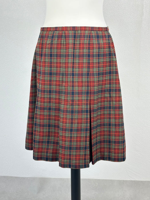 Plooirok met schots ruitje