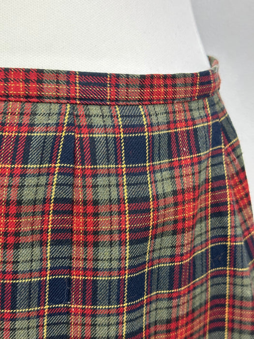 Plooirok met schots ruitje