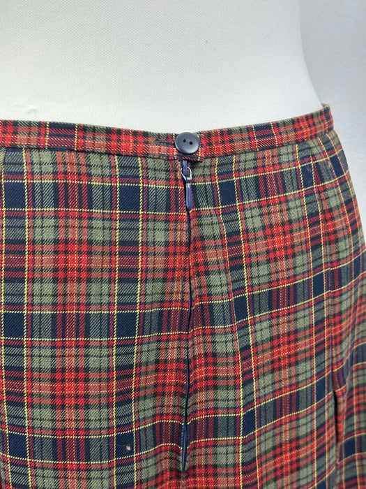 Plooirok met schots ruitje