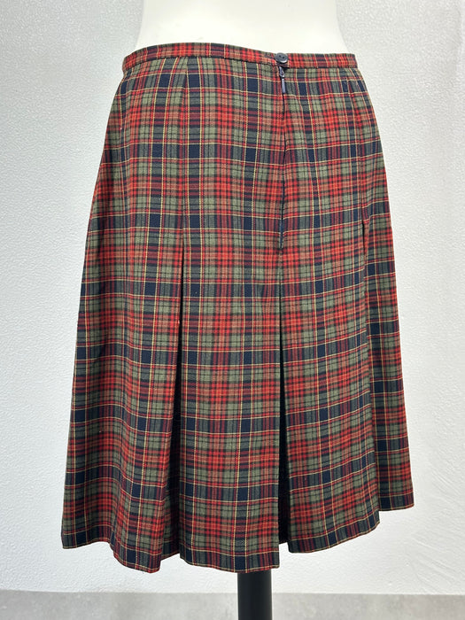 Plooirok met schots ruitje