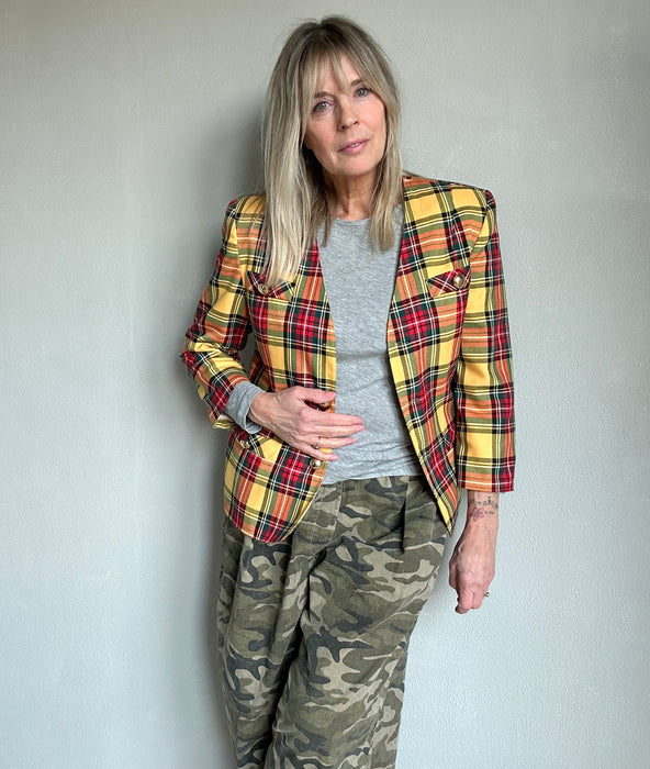 Klassiek geruit jasje