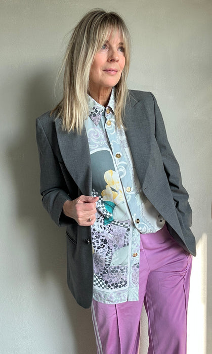 Print blouse korte mouw