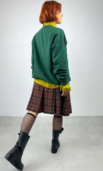 Plooirok met schots ruitje