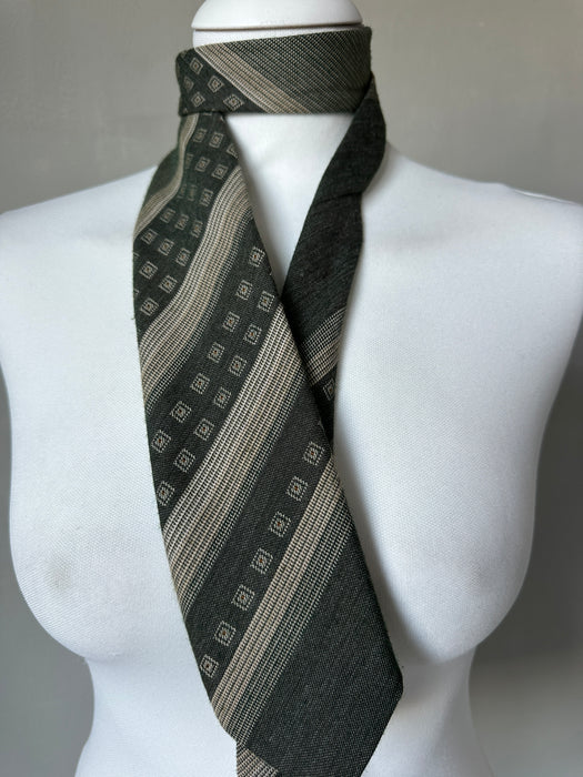 Stropdas olijfgroen