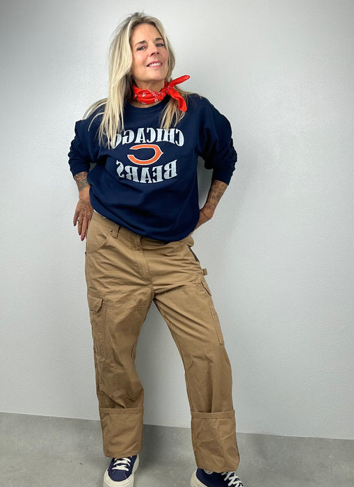 Blauwe sweater met Chicago Bears opdruk