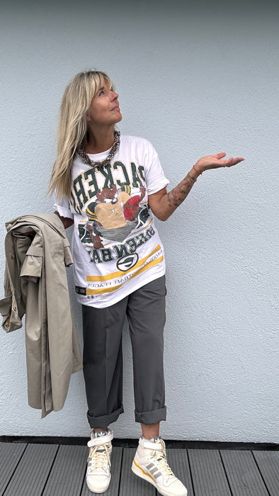 Wit oversized T-shirt Packers Greenbay