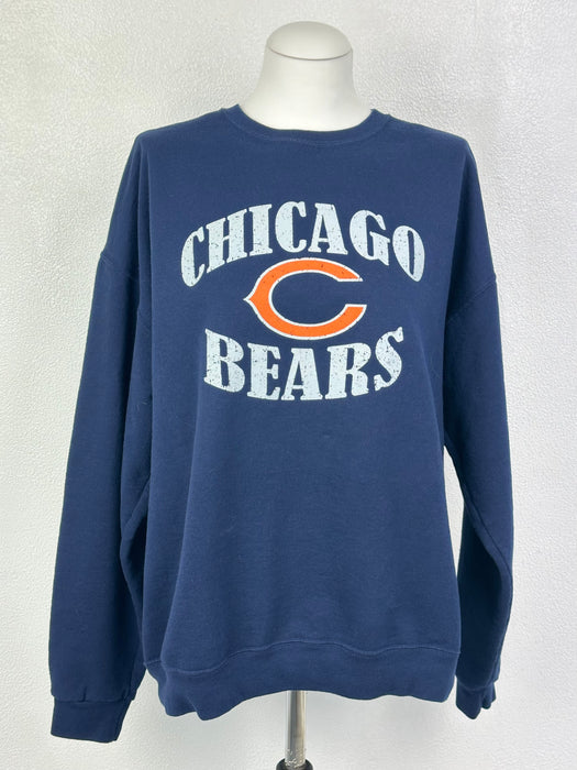 Blauwe sweater met Chicago Bears opdruk