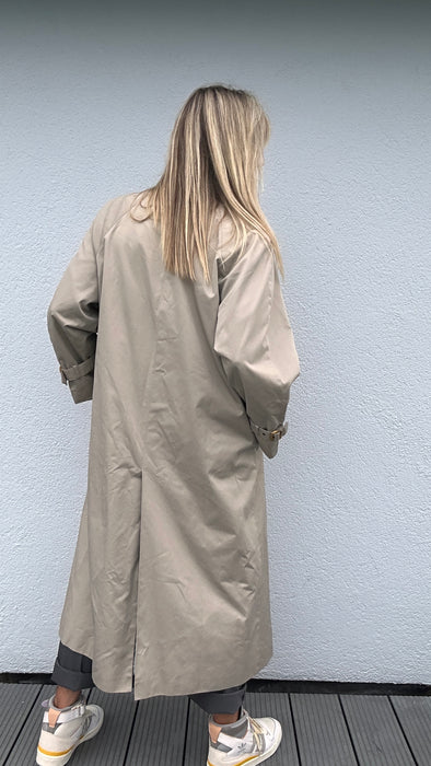 Beige trenchcoat