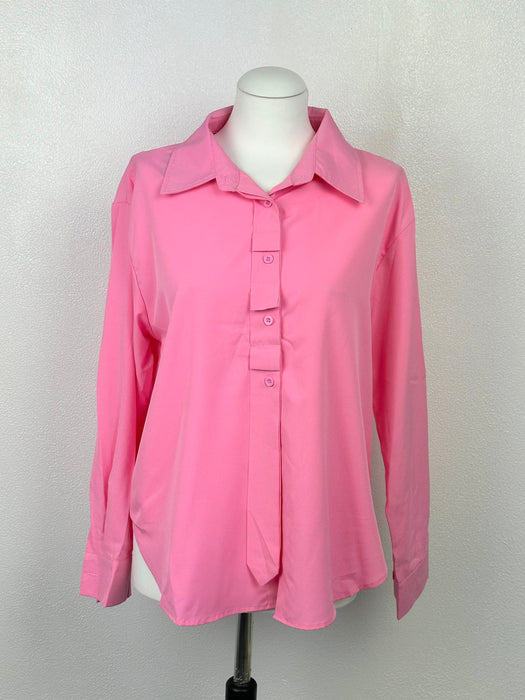 Zuurstokroze blouse