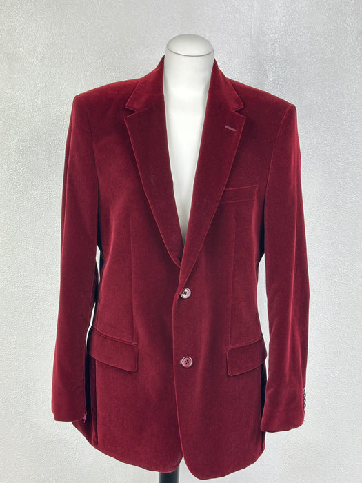 Burgundy fluwelen colbert Hugo Boss