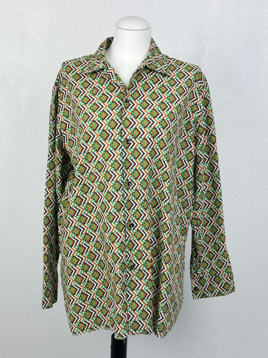 Blouse met retro printje