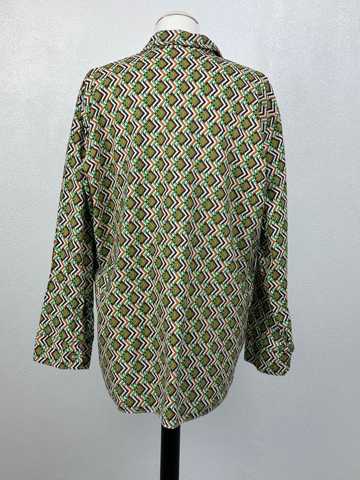 Blouse met retro printje