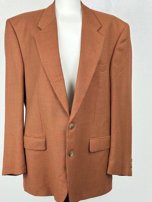 Colbert met rood-beige mini ruitje