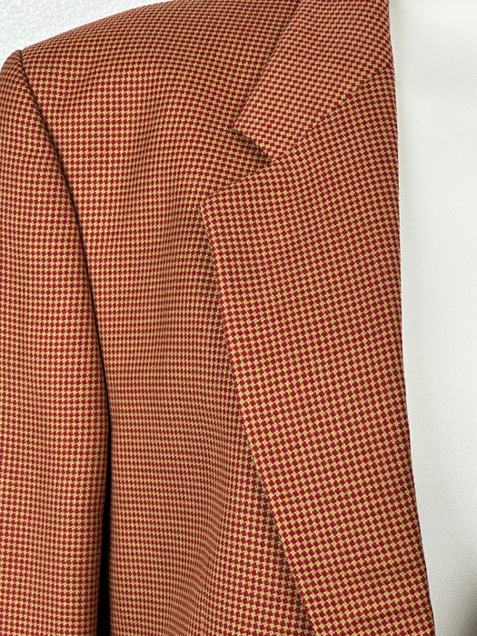 Colbert met rood-beige mini ruitje