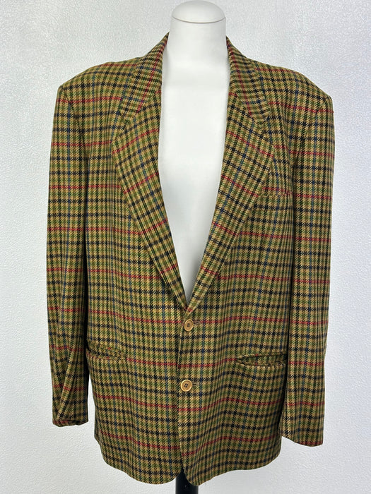 Groene geruit colbert