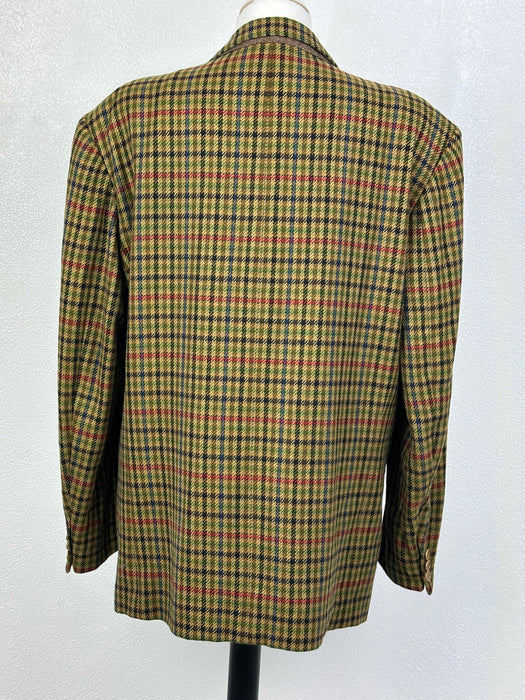 Groene geruit colbert