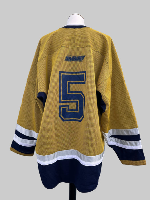Geel blauw ijshockey shirt