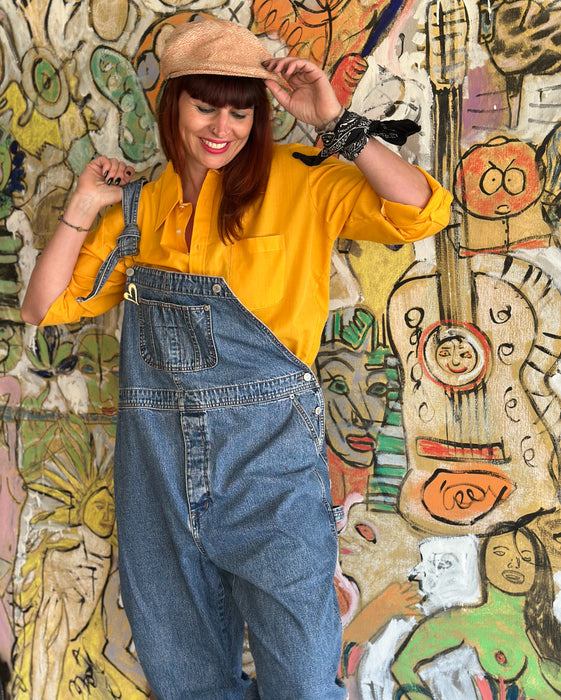 Oranje oversized  blouse