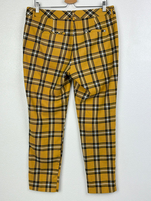 Gele broek met grote ruit