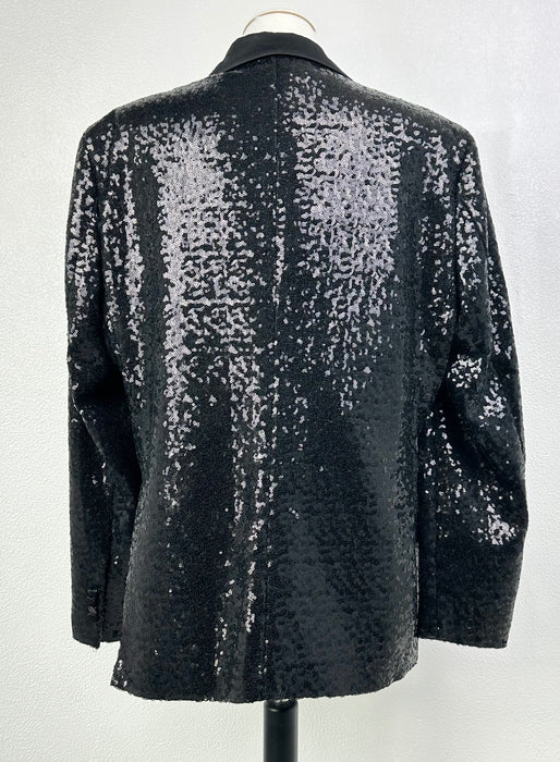 Zwart pailletten colbert