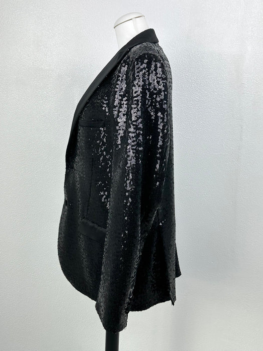 Zwart pailletten colbert