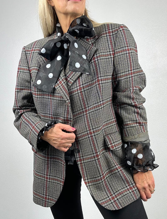 Transparante strik blouse