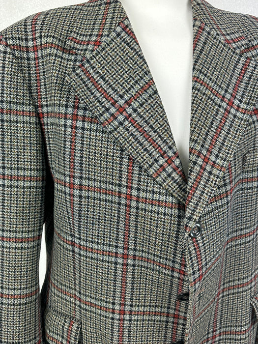 Grijs geruit oversized colbert