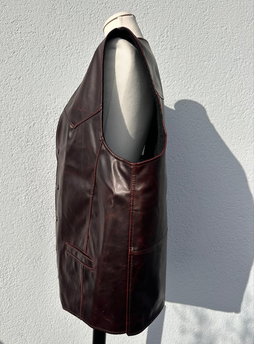 Gilet in wijnrood