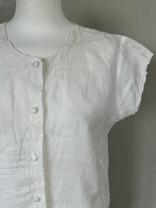 Vintage broderie bloesje