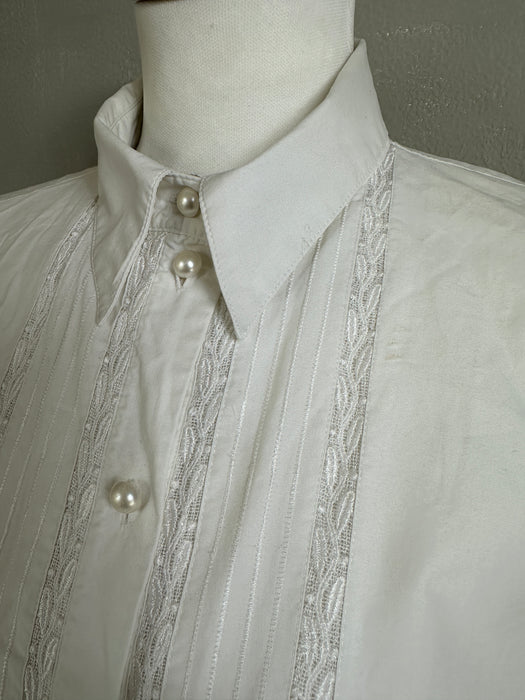Witte blouse met kant