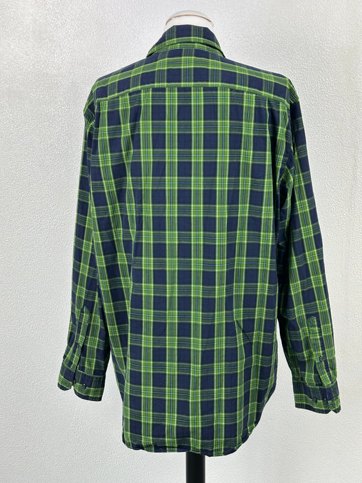 Groen blauw geruit overhemd