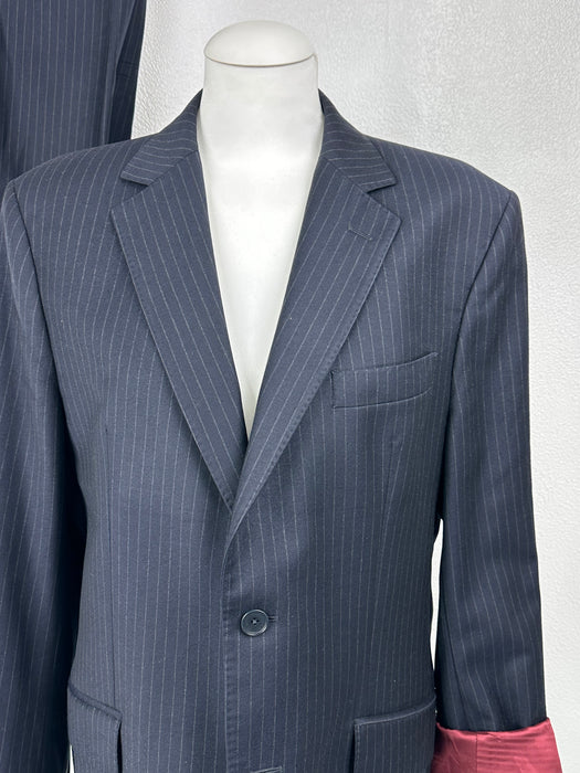 Donkerblauw krijtstreep kostuum