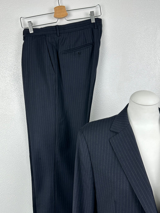 Donkerblauw krijtstreep kostuum