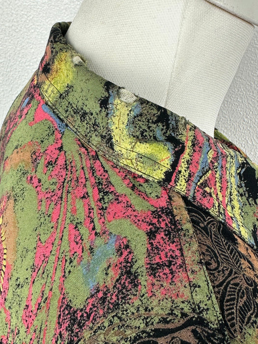Vintage blouse met retro print