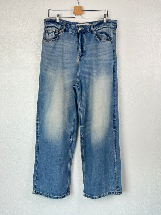 Wijde jeans met laag kruis