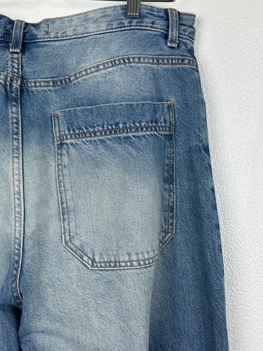 Wijde jeans met laag kruis