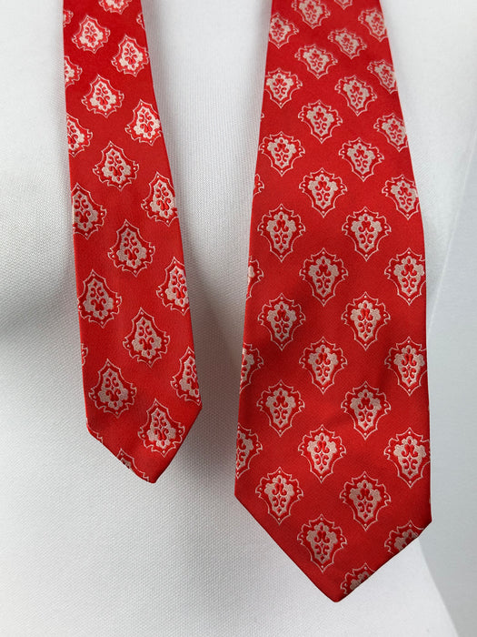 Rode stropdas met motief