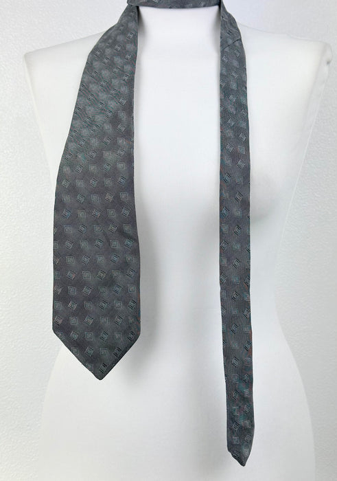 Grijze stropdas met motief