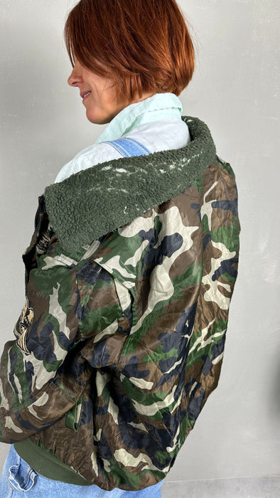 Camo bomber jack