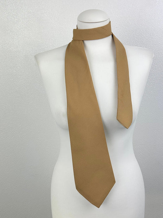 Effen beige stropdas