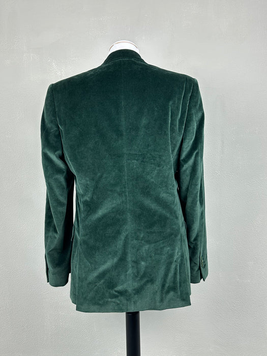 Donkergroen fluwelen colbert
