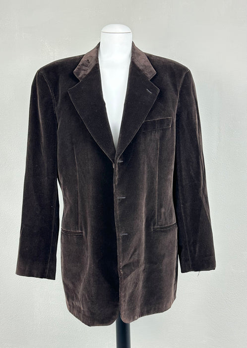 Bruin fluwelen blazer van Armani