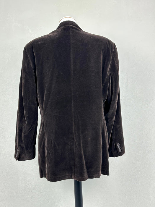 Bruin fluwelen blazer van Armani